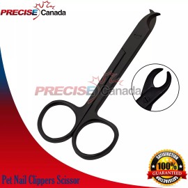 Precise Canada Pro Pet Nail Clippers Pet Nail Trimmer For Cats Dogs Claw Trimmer Scissor Black
