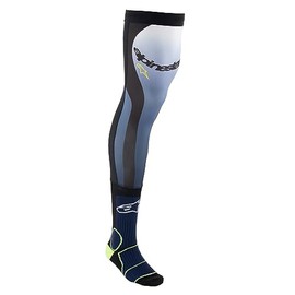 Alpinestars Unisex Knee Brace Technical Socks MX, Night Navy Yellow Fluo, L-XXL