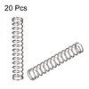 sourcing map Compressed Spring,4mmx0.4mmx25mm Free Length,7.1N Load Capacity,Gray,20pcs