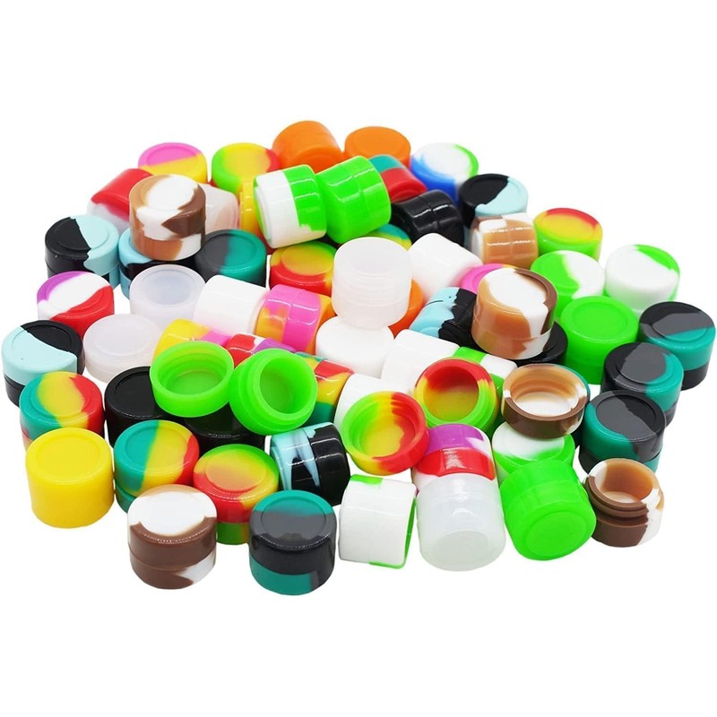 KUVIS 2ml Silicone Wax Containers Concentrate Non-stick Jars Multi-use (30)