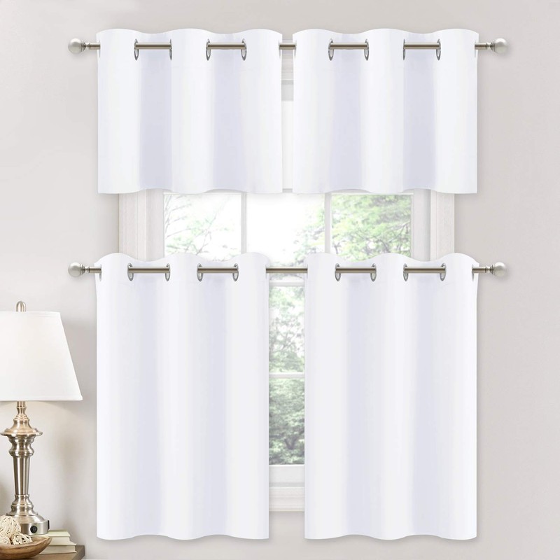 NICETOWN 50% Blackout Valances with Grommet - Thermal Insulated Short