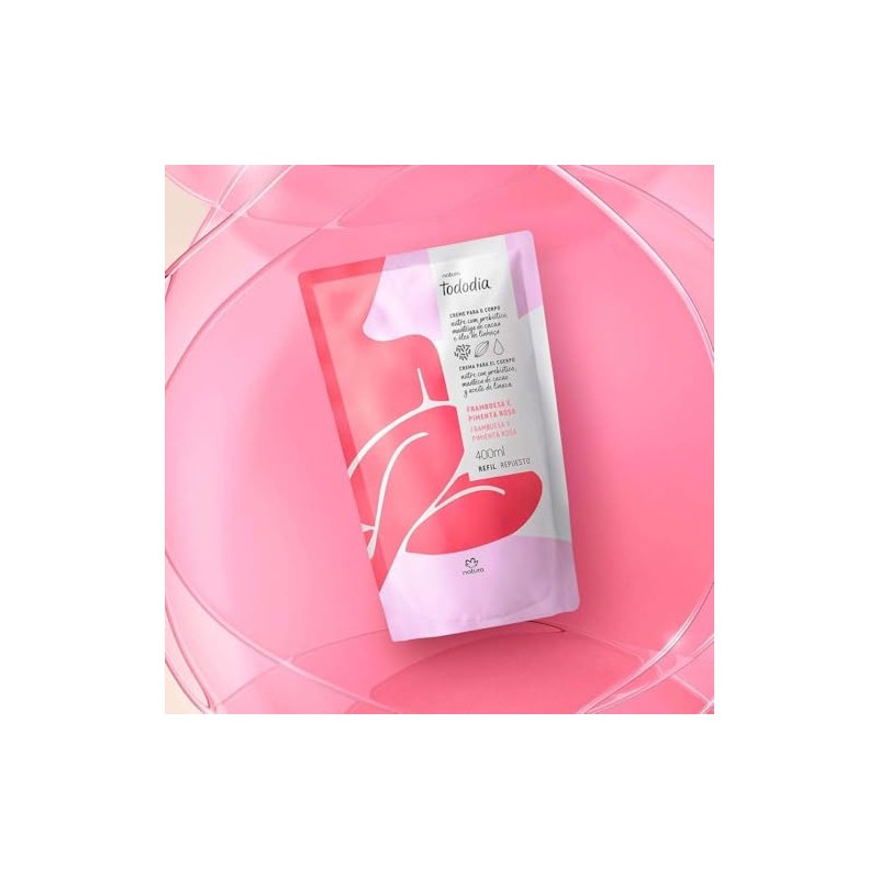 Natura Repuesto Hidratante Tododia 400 ml Frambuesa y Pimenta Rosa