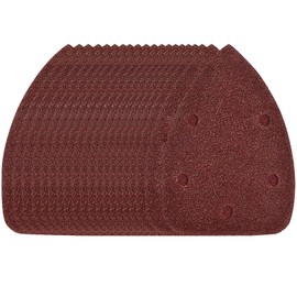 Mouse Detail Sander Pads - 40 Grits Sanding Sheets Hook and Loop Assorted Sander Paper - 20 Pieces 5 Holes Triangle Sandpaper for Black and Decker Detail Palm Sander