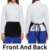 BOHARERS 1 Pack Waitress Apron With 3 Pockets - Black