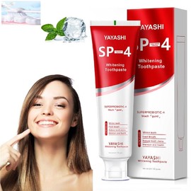 YAYASHI SP-4 Probiotic Toothpaste,Toothpaste Fresh Breath, Fluoride Free, Oral Cleaning, Anti-plaque, Oral Health Management - Specification: TRY-120g*1pcs