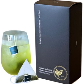 TEAL Green Earl Gray (Natural Bergamot) Tea Bag, 0.1 oz (3 g) x 20 Prefecture, Makinohara, Shizuoka Prefecture, Deep Steamed Tea, Present, Gift, Entertainment, Souvenir, Shizuoka Tea, Japanese Tea