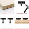 YEYIT 4 Pcs Floating Shelf Brackets, 4 Inch Solid Steel