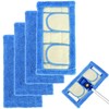 QWORK® 4 Pack Reusable Microfibre Mop Pads 32 * 17cm,
