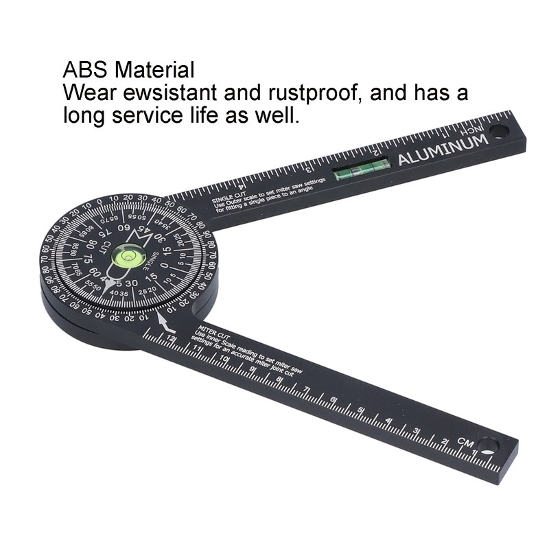 Miter Saw Protractor Metal Angle Measurement Finder Gauge Cutting Guide