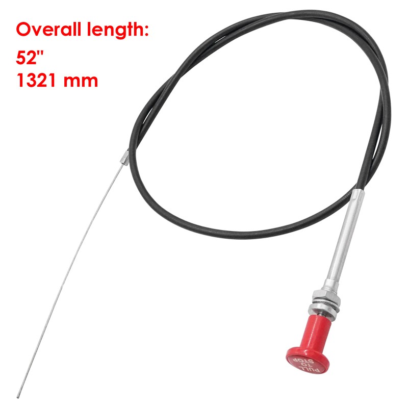 Caltric Fuel Stop & Shutoff Cable For Massey Ferguson MF240