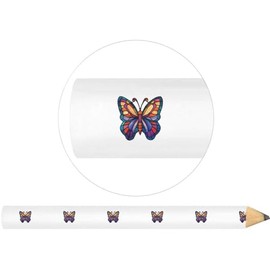 Azeeda 3 x 'Stained Glass Butterfly' Carpenter's Pencils (LP00032900)