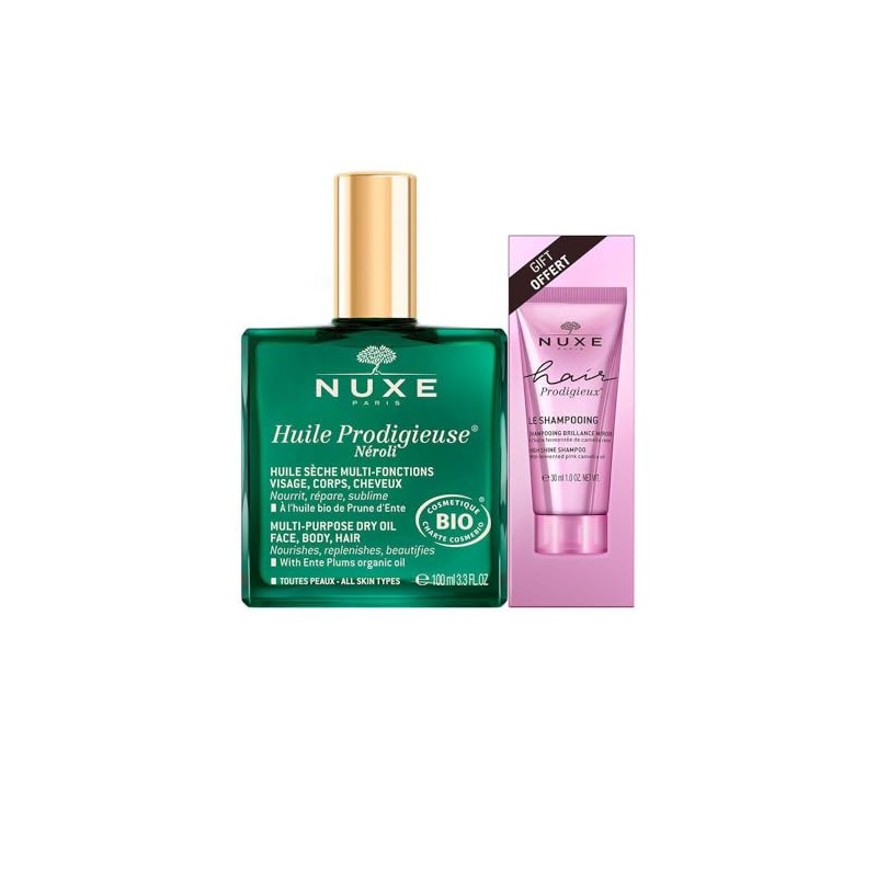 Nuxe Huile Prodigieuse Néroli Bio 100 ml + Hair Prodigieux