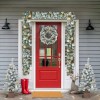 Pre-Lit 4 Piece Holiday Christmas Set Warm White LED Lights