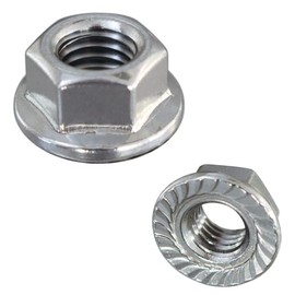 Hexagonal Nuts with Flange DIN 6923 M6 V2A Stainless Steel Pack of 100