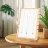 Pinkgarden Bamboo Necklace Display Stand - Chain Jewelry Rack Organizer,