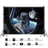 Leyiyi 8x6ft Astronaut Working Backdrop Planetarium Banner Space Station Universe