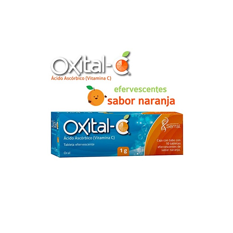 Serral Oxital C Vitamina C Sabor Naranja 10 piezas 1