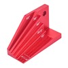 Ieron Angle Finder Tool Red Aluminium Bevel Gauge Protractor For