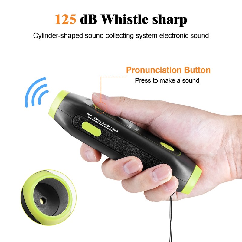 Electronic Whistle 3 Tone 3 Volume Level Blow Free Whistle