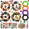 Halloween Wreath Craft for Kids - 8 Pack DIY Foam