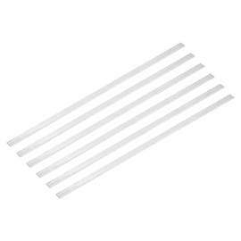 sourcing map 6 Pcs Square Aluminum Flat Bar, 3/32" (2mm) Thick x 25/64" (10mm) Width x 12" (305mm) Long 6061 Aluminum Flat Plate Solid New Mill Stock Silver for Industrial Building