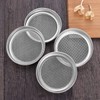 ProLeo 4 Pieces Stainless Steel Sprout Jar Lid Kit for