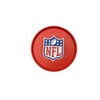 American Football Set of 4 Coasters, Plastic, 9 cm Diameter