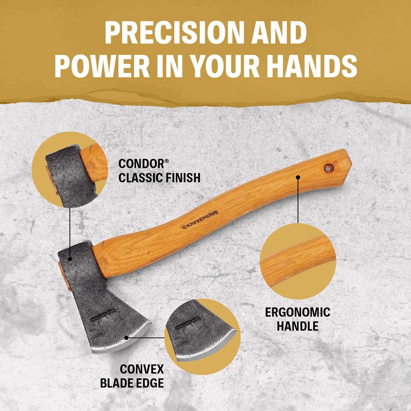 Condor Tool & Knife Greenland Hatchet | Solid Hatchet Axe