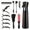 Kit Completo 12pzs Peines Y Cepillos Profesionales Color Negro