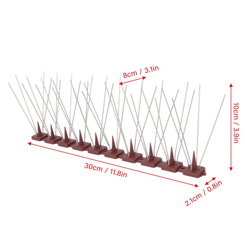 Bird Spikes 15 Feet Stainless Steel Pigeon Deterrent Spikes for