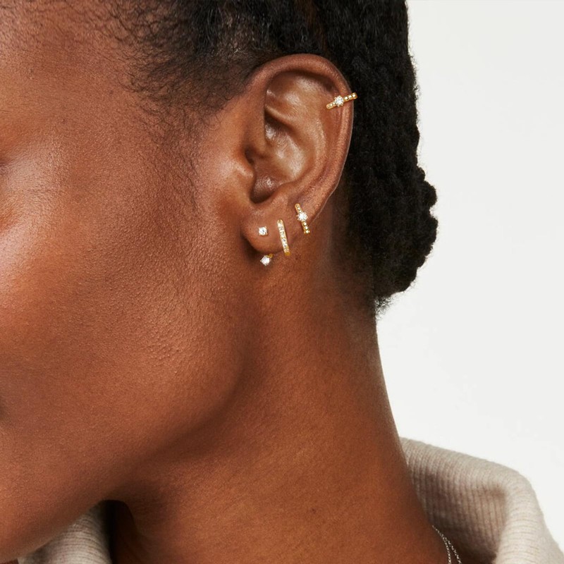 J.Fée 3, 4, 6, 8 Piece Earrings 925 Silver, Cubic