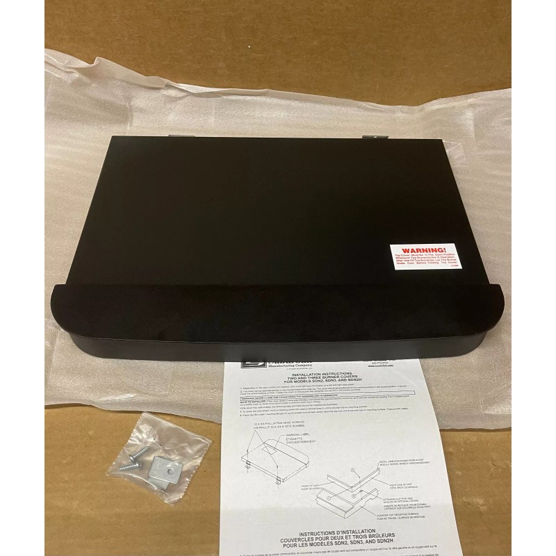 SUBURBAN SDN2 RV Stovetop COVER WITH SHIELDS 2967ABK BLACK
