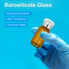 PATIKIL 12pcs 2ml Amber Borosilicate Glass Sample Vials with Aluminum