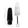 Saxophone Mouthpiece Plastic Soprano Treble Saxophone Whistle Brush Musical Instrument