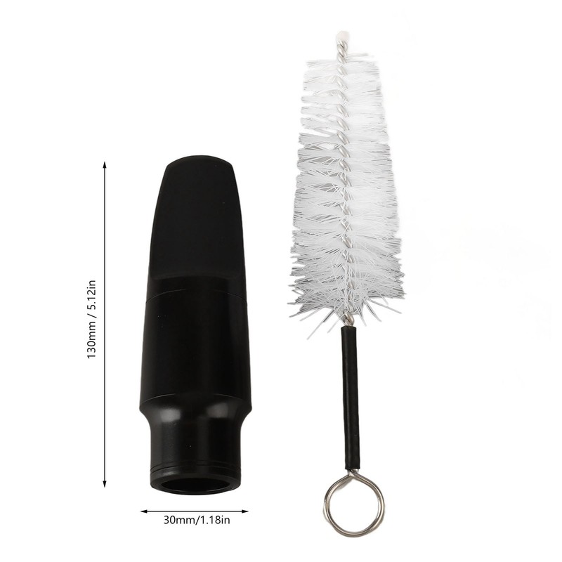 Saxophone Mouthpiece Plastic Soprano Treble Saxophone Whistle Brush Musical Instrument