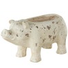 Deco 79 Magnesium Oxide Pig Indoor Outdoor Planter Small Planter