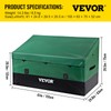 VEVOR Outdoor Storage Box, 150 Gallon Waterproof PE Tarpaulin Deck