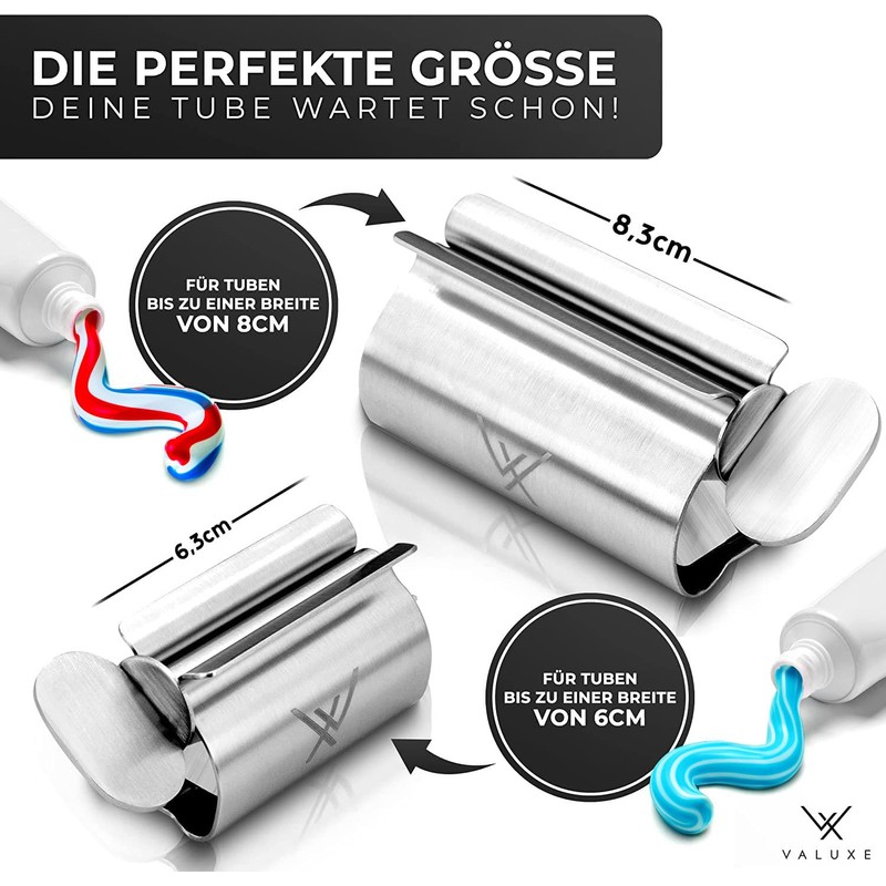 VALUXE® Premium Tube Squeezer [3 x Small] - Stainless Steel