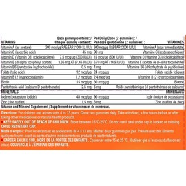 FLINTSTONES Kids Multivitamin Gummies Plus Immunity Support- Multivitamins for Kids, Kids Gummy With Zinc and Extra Vitamin C‡, Free of Artificial Sweeteners, Free of Aspartame, Free of Synthetic FD&C Dyes, 60 Gummies