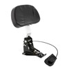 INNOGLOW Motorcycle Adjustable Driver and Rider Backrest with Chrome Mounting