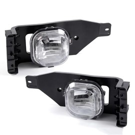 G-PLUS Clear Lens Pair Bumper Driving Fog Lights Lamp Compatible with Ford 2005-2007 F250 F350 F450 F550 Super Duty / 2005 Ford Excursion