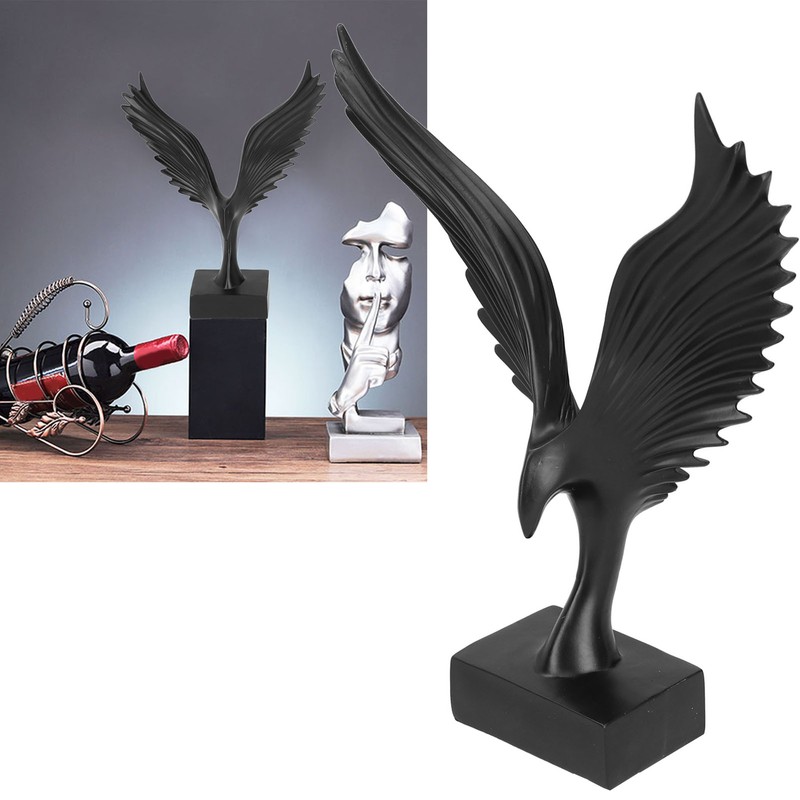 Angel Wing Resin Craftwork Sculpture Decoration Desktop Ornament Abstract Eagle