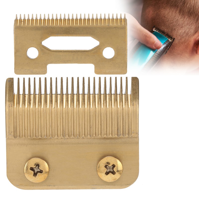 Hair Trimmer Replacement Blades Stainless Steel 2 Holes Clipper Blades