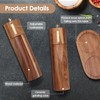 Foyucool Wooden Salt and Pepper Grinder Set, 8 inch Manual
