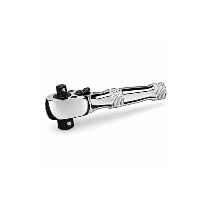 Powerbuilt Ratchet Stubby carraca de doble cabeza, unidad de 1/4