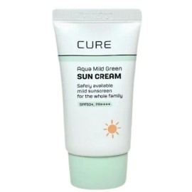 Kim Jeong-moon Aloe 김정문알로에 큐어 아쿠아 마일드 그린 선크림40ml 김정문선크림