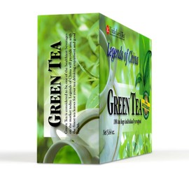Uncle Lee’s Organic Legends of China Green Tea, 100% Natural Premium Green Tea Bags, Fresh Flavor, Can Soothe Coughs, Enjoy with Honey, Hot Tea or Iced Tea Beverages, 100 Tea Bags