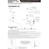Artiwell 1-1/2" Black Tubular Bath Drain Kit with Tip-Toe Bath