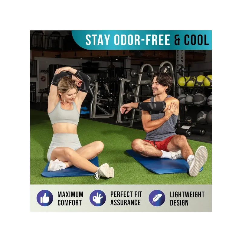 PhysFlex 테니스 및 골퍼의 팔꿈치 를 위한 PhysFlex 보호대 2팩