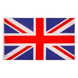 PHENO FLAGS Great Britain Flag – Great Britain Flag 90 x 150 cm with Brass Eyelets – Weatherproof National Flag for Flagpole – 100% Polyester